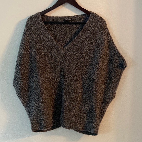 Eileen Fisher sweater shrug oversized no sleeve Vneck. Merino wool EUC - Picture 1 of 5